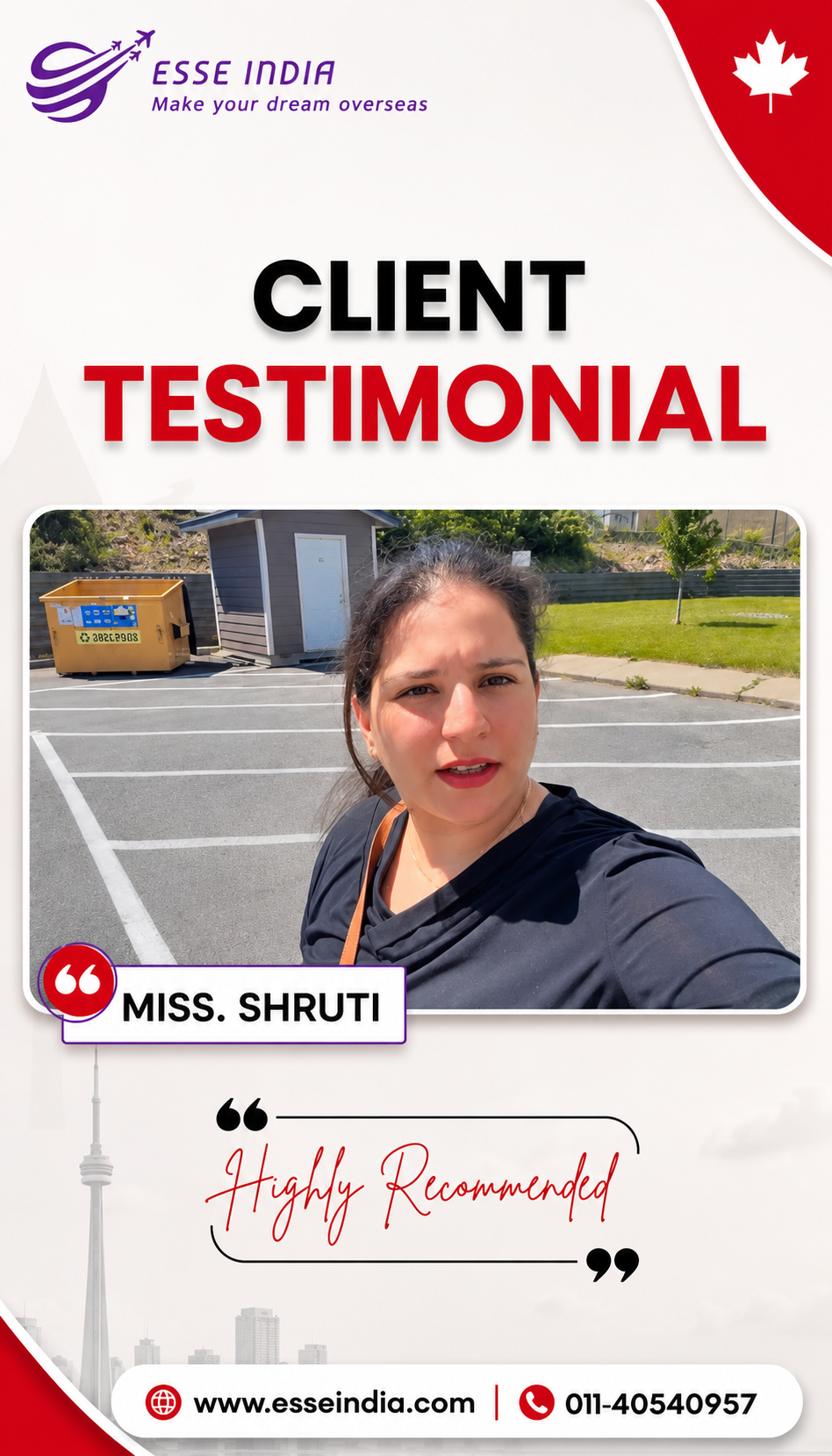Client testimonial