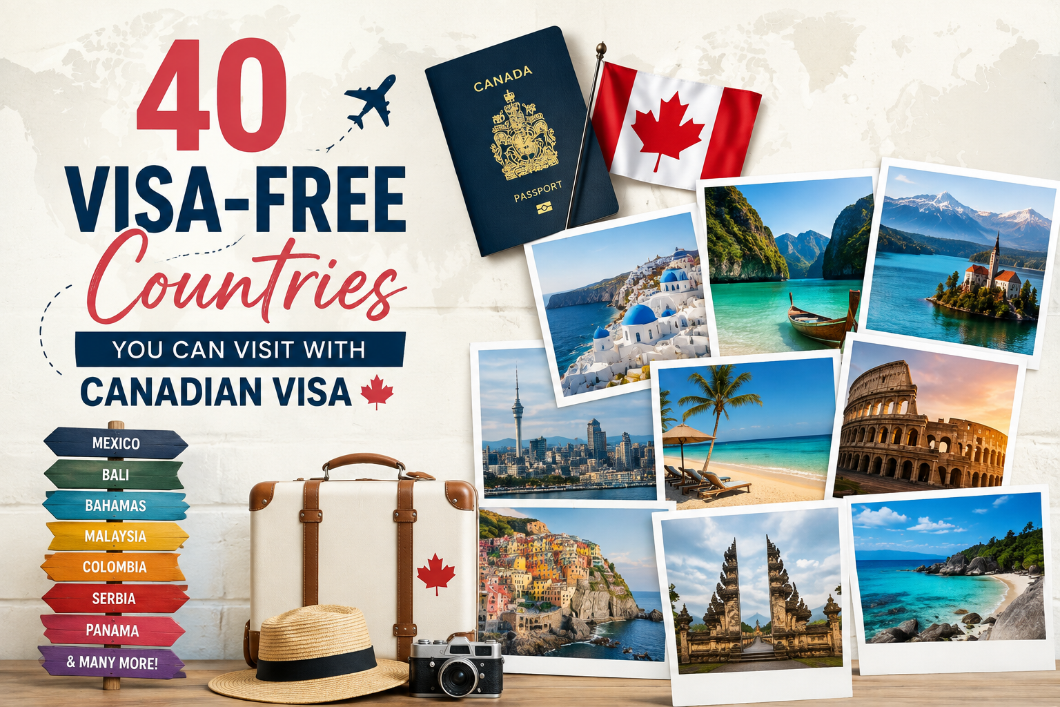 40 Visa-Free Countries You Can Visit With Canadian Visa