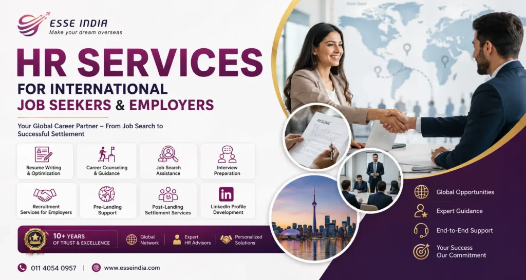 HR services for International Job seekers and employers
