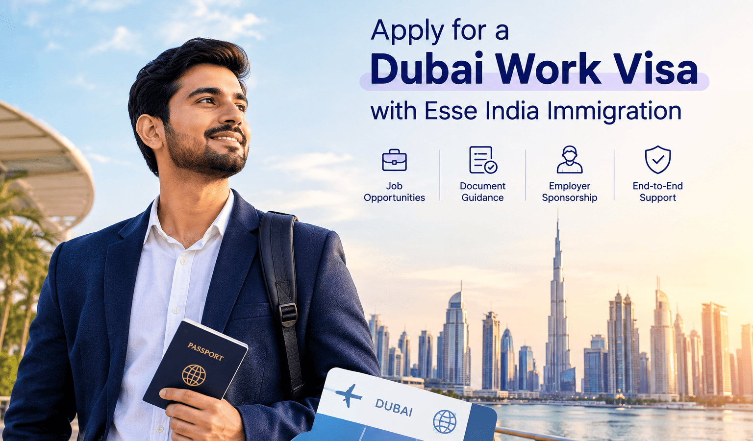 Apply for a Dubai Work Visa with Esse India Immigration