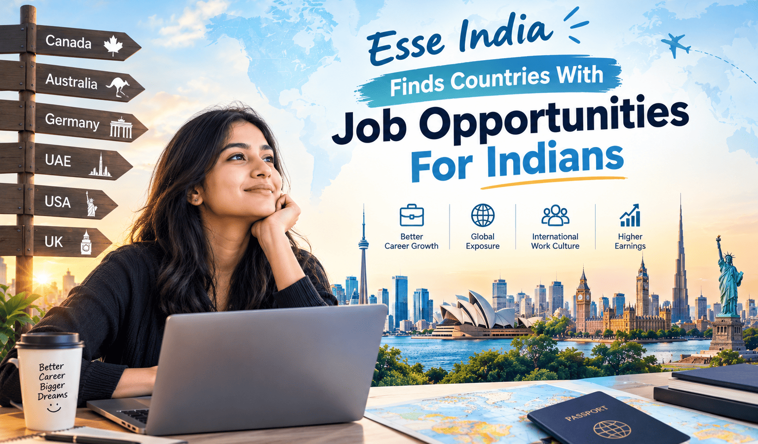 Esse India Finds Countries With Job Opportunities For Indians